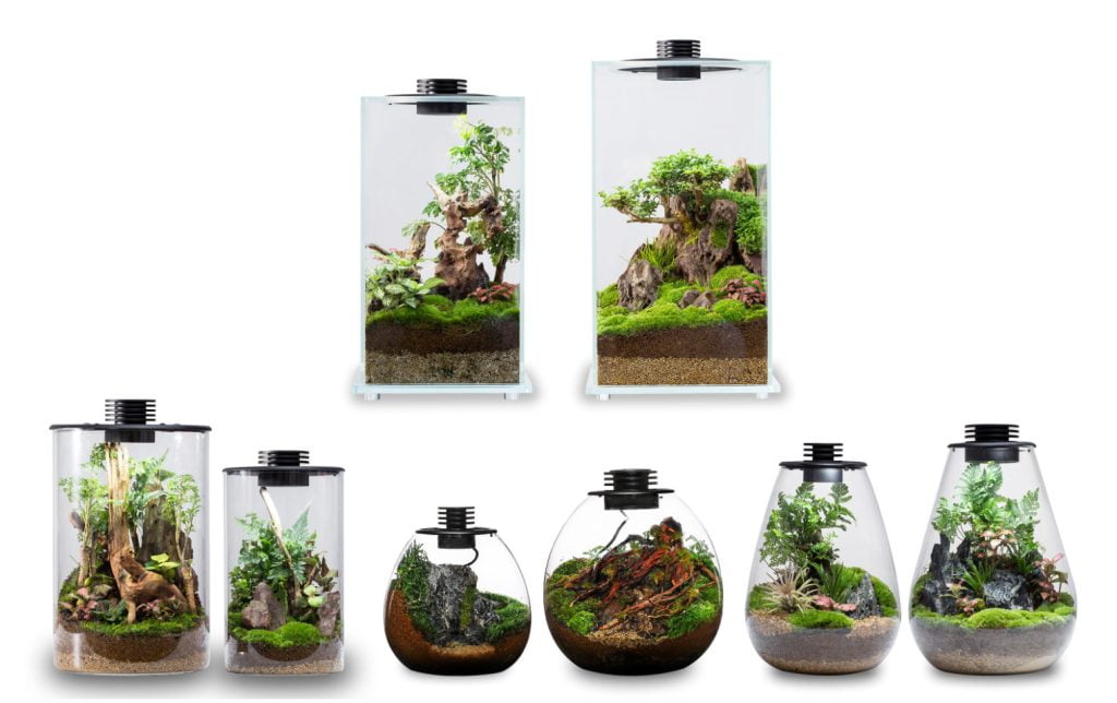 LED照明付きの Bioloark BioBottle シリーズの容器